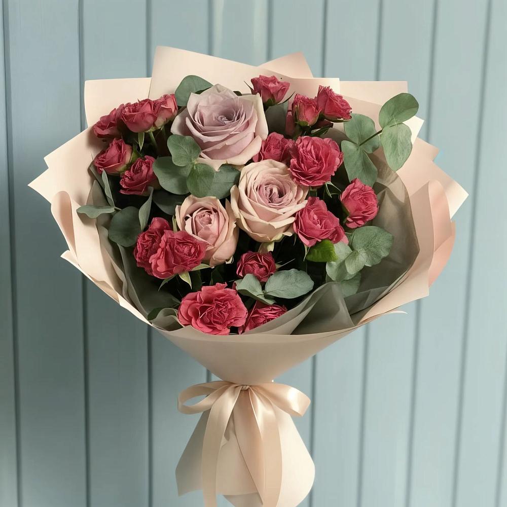 Букет цветов из: Гвоздики и Розы в Мытищах