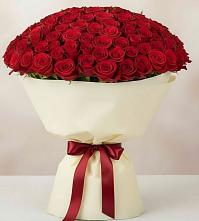 Букет 101 Красная роза Милано в Мытищах