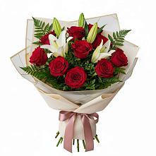 Букет цветов из:  Лилии и Розы в Мытищах