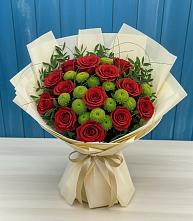 Букет цветов из:  Розы и Хризантемы в Мытищах