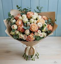 Букет цветов из:  Альстромерии и Розы #REPLACE_PRED# Мытищах