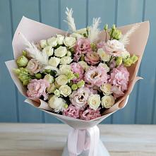 Букет цветов из:  Альстромерии и Розы в Мытищах