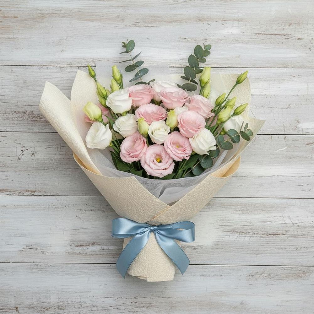 Букет цветов из: Лизиантусы в Мытищах